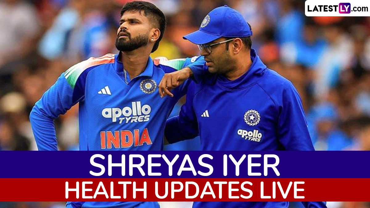 Shreyas Iyer Health Updates Live: Indian Cricketer Out of ICU, in ‘Medically Stable’ Condition After Laceration Injury to Spleen