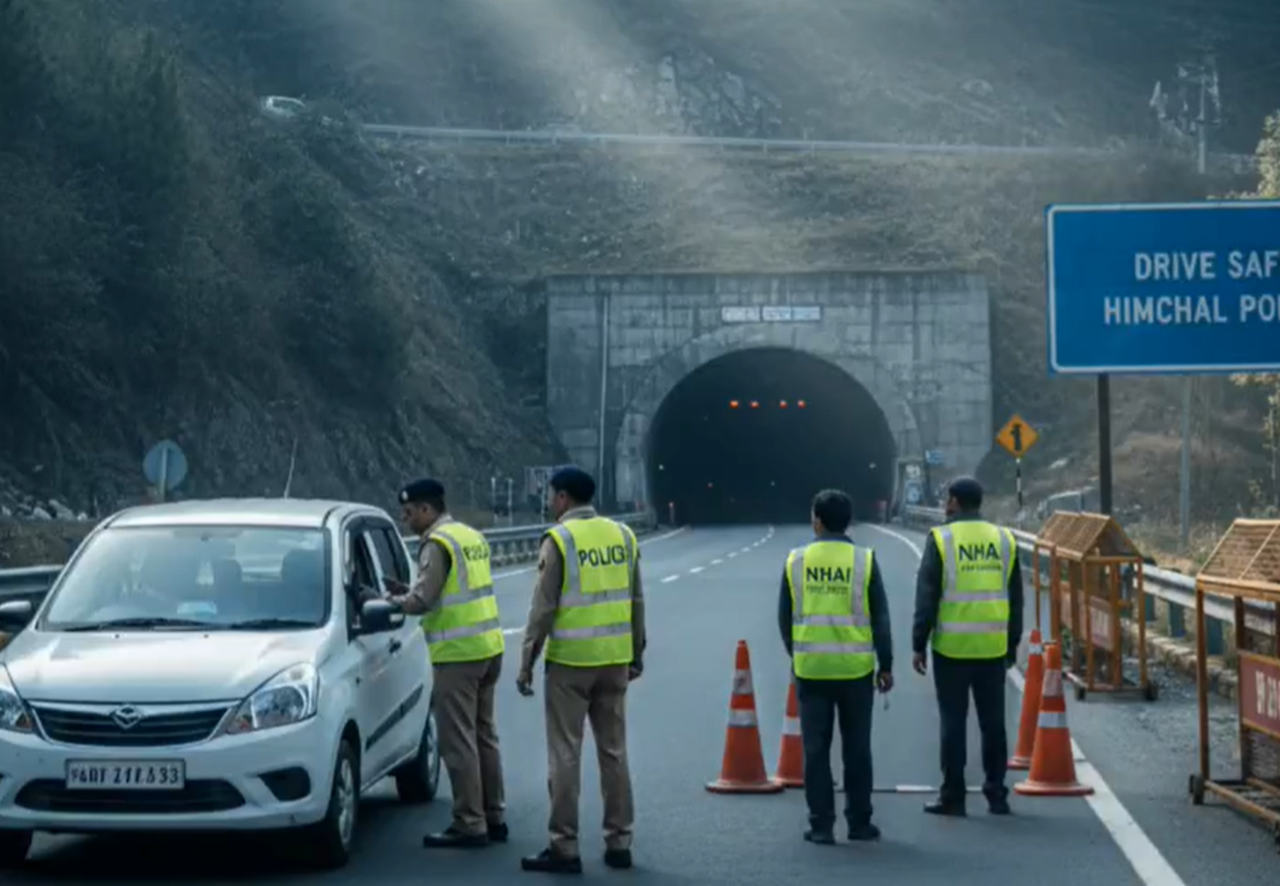 Ban on Roadside Photography and Stunts: Himachal Police Mark ‘No-Stopping Zones’ to Reduce Accidents
