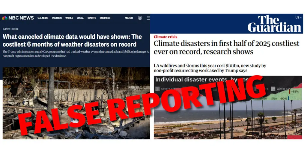 Tell the Truth, The Guardian and NBC, High Weather Disaster Costs Aren’t Due to Climate Change