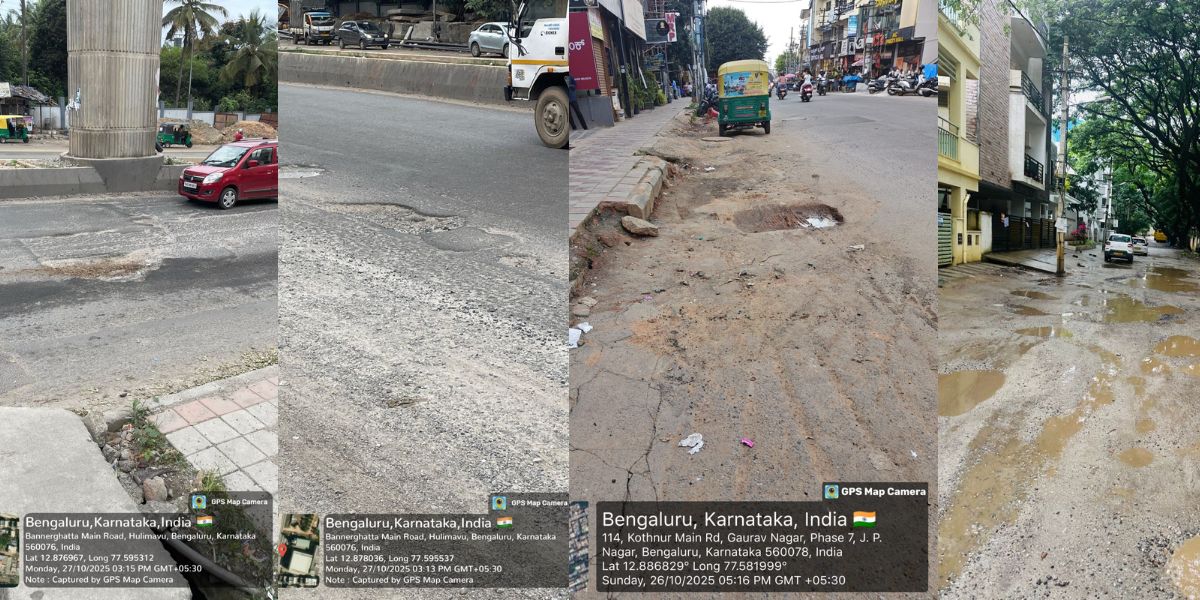Karnataka government’s ‘pothole-free’ Bengaluru deadline nears, but roads remain in ruins