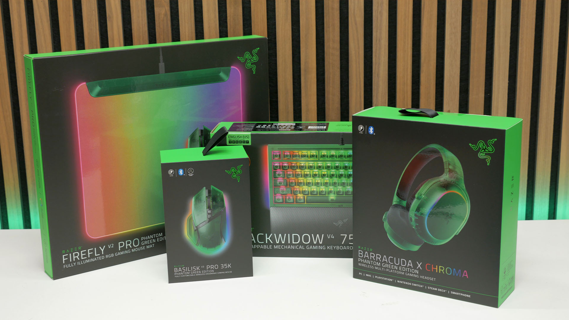 I tried the translucent Razer Phantom Green Collection, and it's not my kind of throwback
