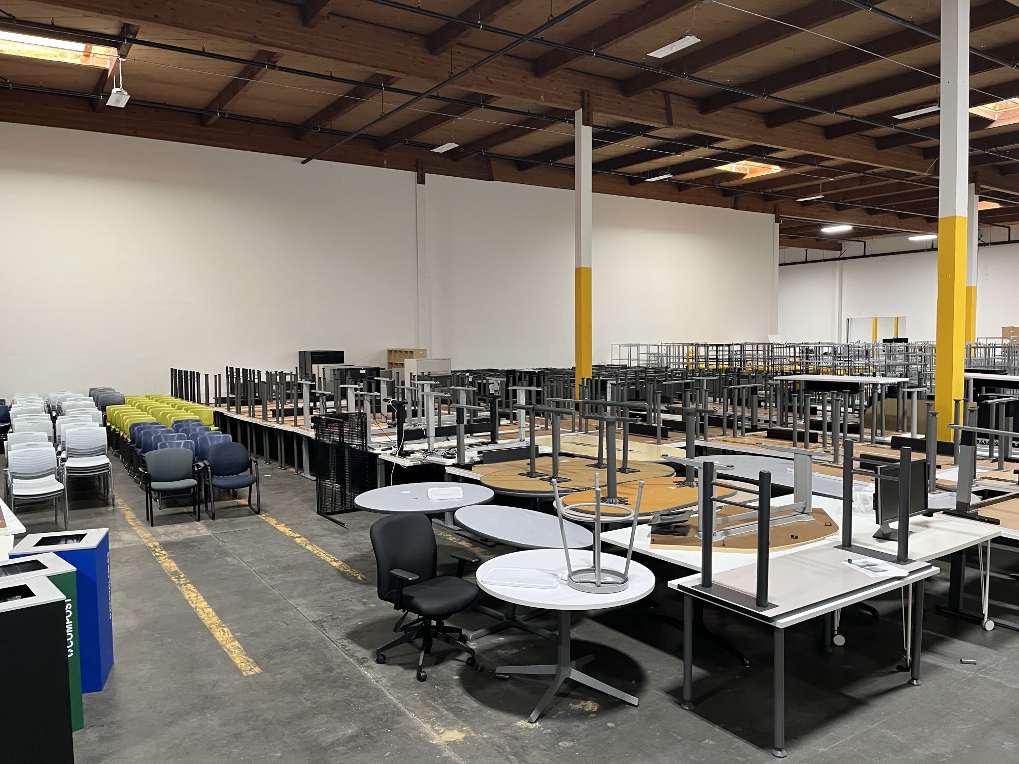 Office equipment from former Zulily HQ in Seattle donated to Goodwill for use across facilities