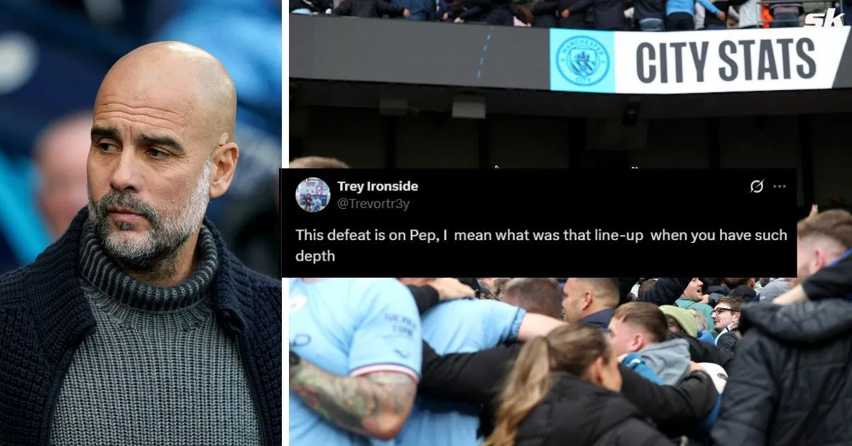 "This loss is on him", "Stop overthinking" - Fans place blame on Pep Guardiola as Manchester City lose 1-0 to Aston Villa