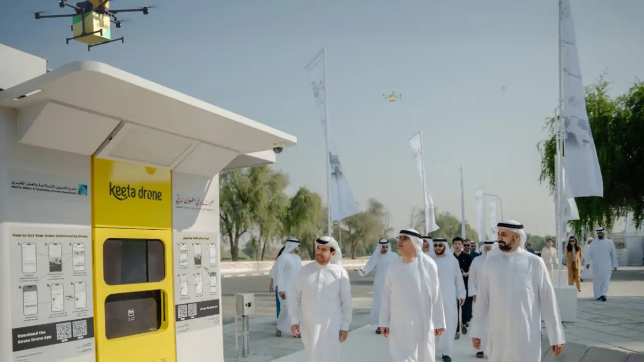 Dubai launches new drone food delivery route connects Mall and Mosque in Nad Al Sheba region