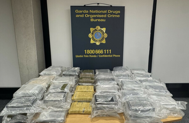 Gardaí seize suspected cocaine worth over €8 million in Laois