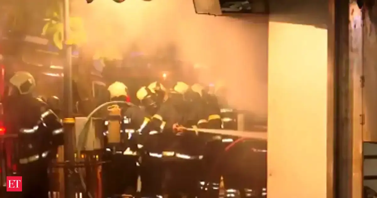Major fire at shoe showroom near Mumbai's Crawford Market; no report of injuries