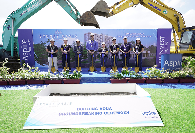 Filinvest Land breaks ground for Sydney Oasis’ Building Aqua in Bacoor, Cavite
