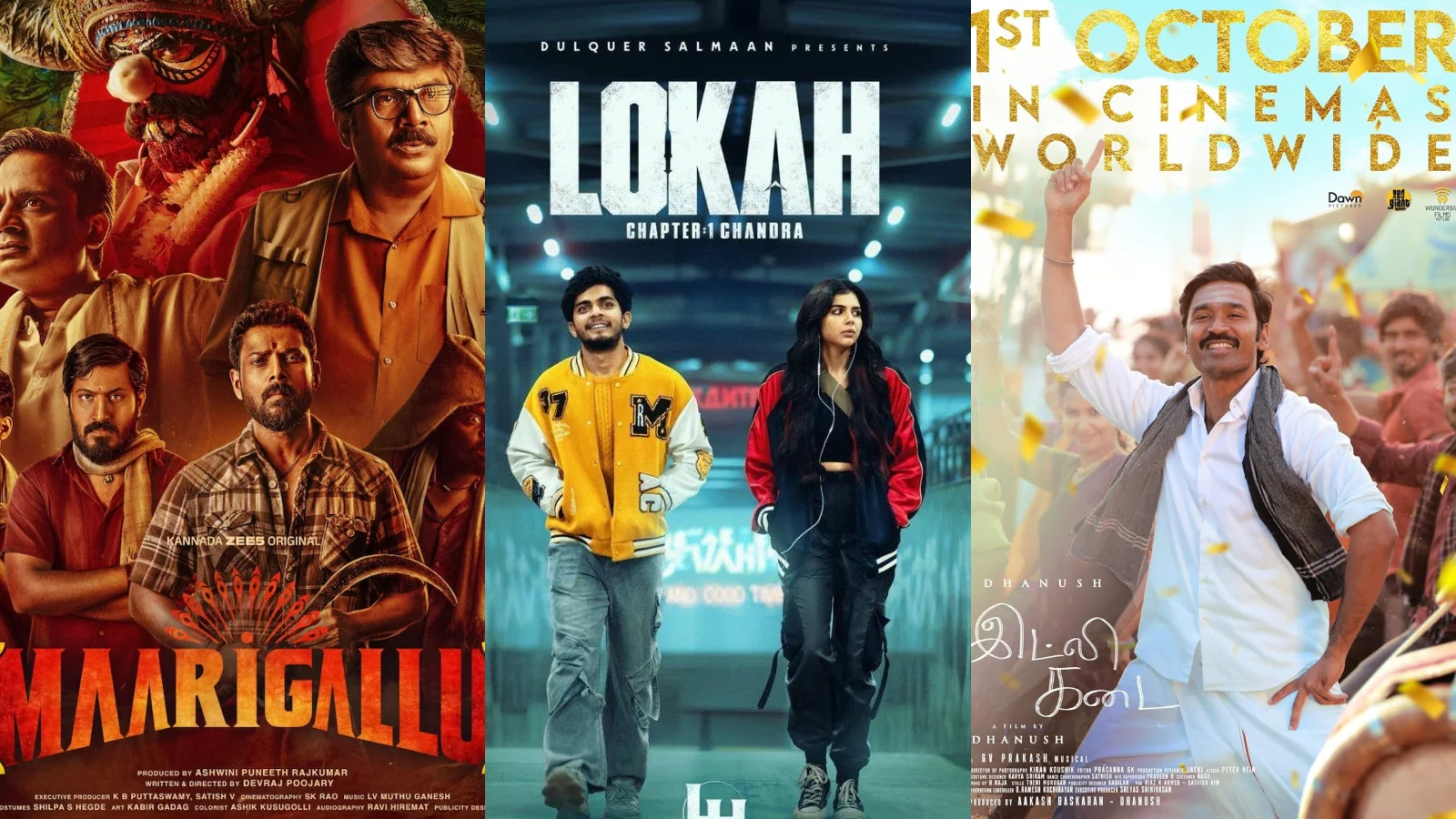 South & Regional OTT Releases This Week: Lokah Chapter 1, Maarigallu, Idli Kadai And More Titles You Can't Miss