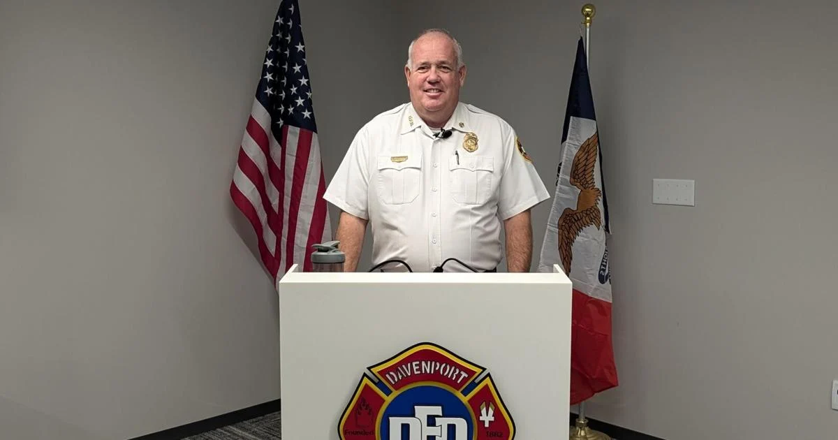 Davenport fire chief reflects on career before retirement