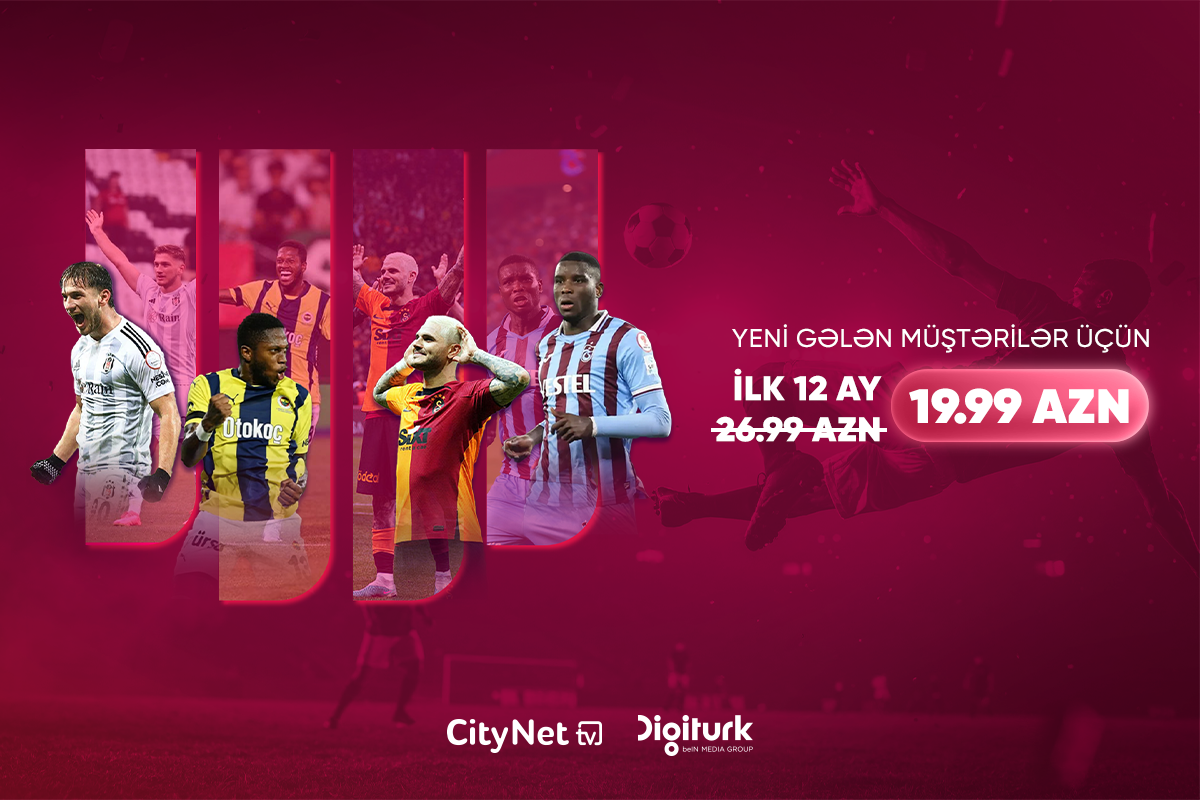 Football and entertainment together – special discount on the Digiturk package from CityNet TV!