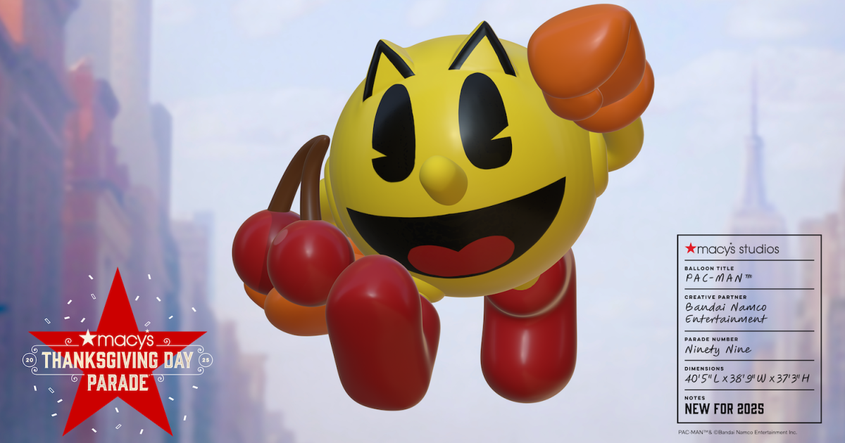 PAC-MAN Joins Macy's Thanksgiving Day Parade With First-Ever Balloon