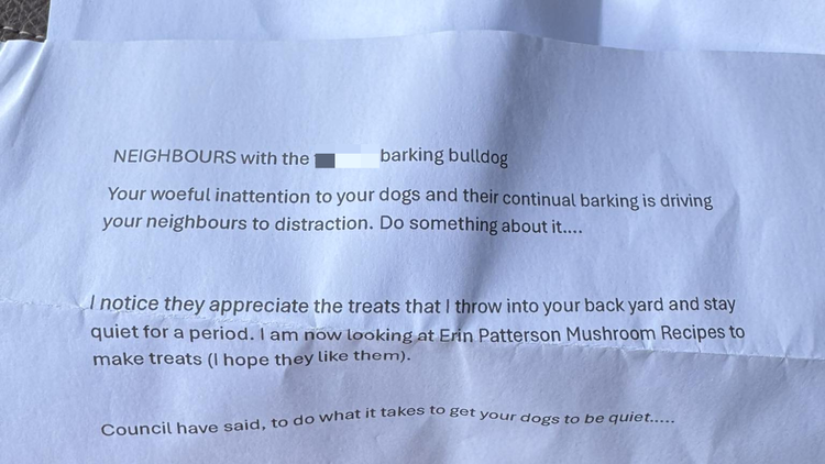 Letter threatens to poison woman's dogs with 'Erin Patterson mushroom recipe'