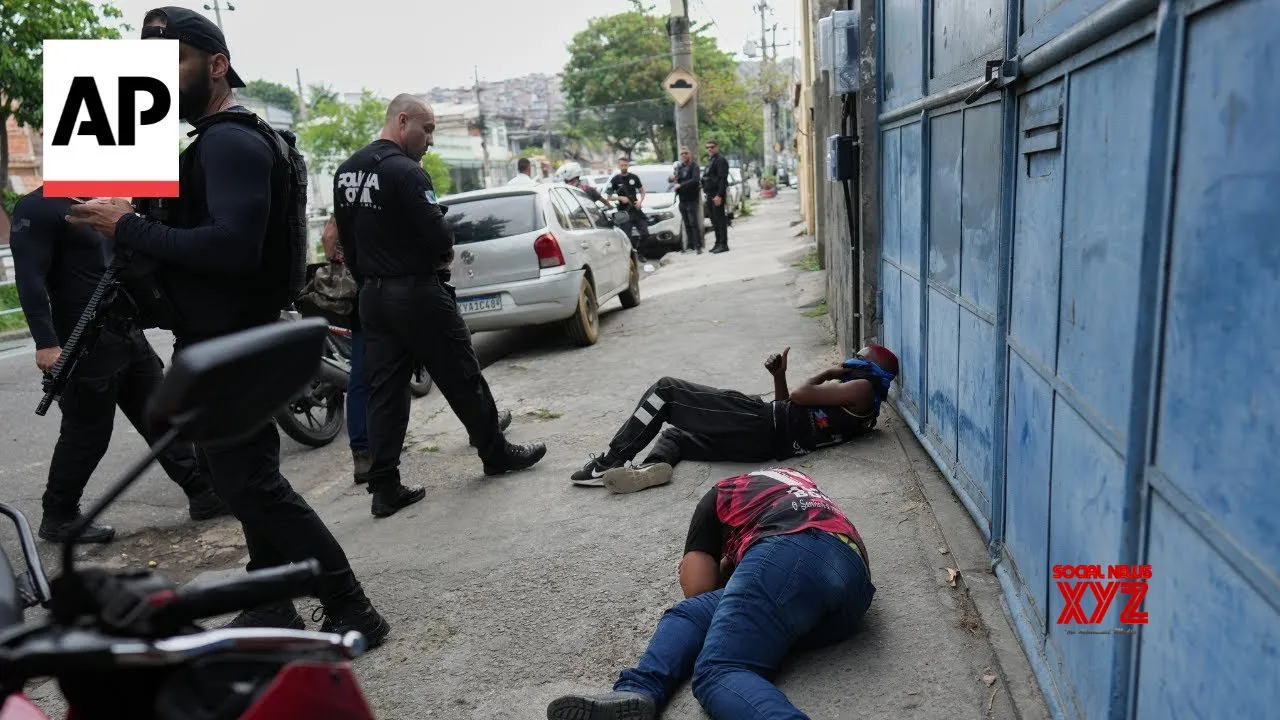 Raid on gang in Brazil leaves at least 60 dead and 81 under arrest (Video)
