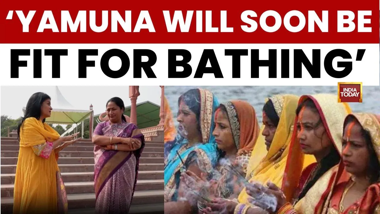 Yamuna Politics: BJP, AAP Clash Over 'Artificial' Ghats & Toxic Foam For Chhath Puja