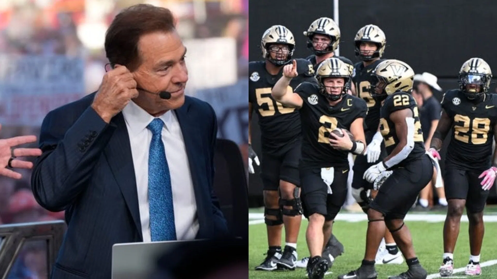 "I'm jumping on the Vanderbilt Bandwagon": Nick Saban leaves College GameDay fans go wild with his enthusiastic pick for Week 9