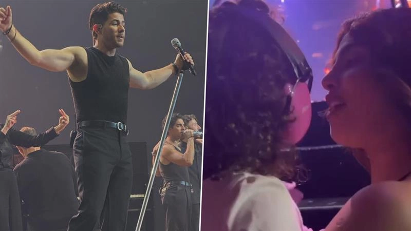 ‘On Tour with Daddy Is Always a Good Time’: Priyanka Chopra Shares Adorable Moments with Husband Nick Jonas and Daughter Malti Marie (View Pics and Watch Videos)