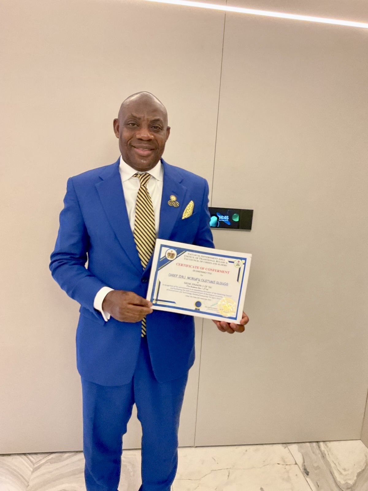 Tunji Alausa Conferred with Chieftaincy Title in Rivers State