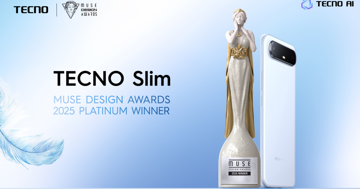 TECNO Slim Wins Platinum at MUSE Design Awards for Its Ultra-Slim Breakthrough