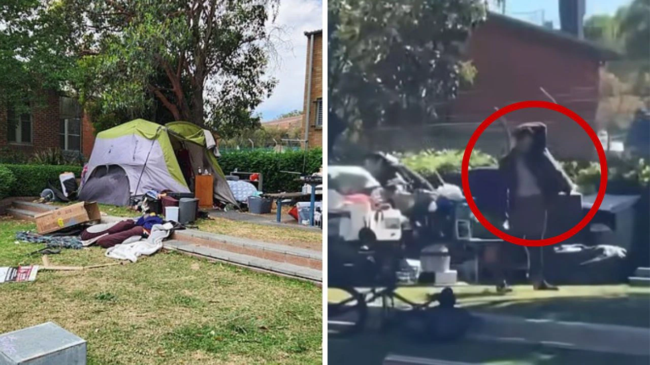 ‘Disgrace’: Homeless video divides Aussies as rough sleepers told to move on from Cessnock park