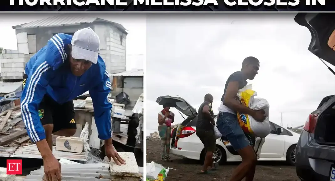 Hurricane Melissa approaches: Jamaican residents stock up and make last-minute preparations