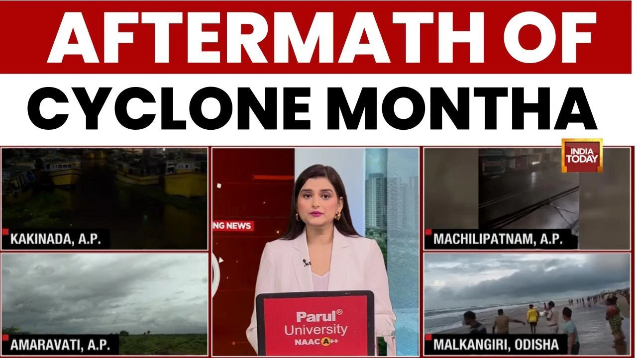 Cyclone Montha's News: Andhra Battered, Odisha on Alert, Flights & Trains Cancelled