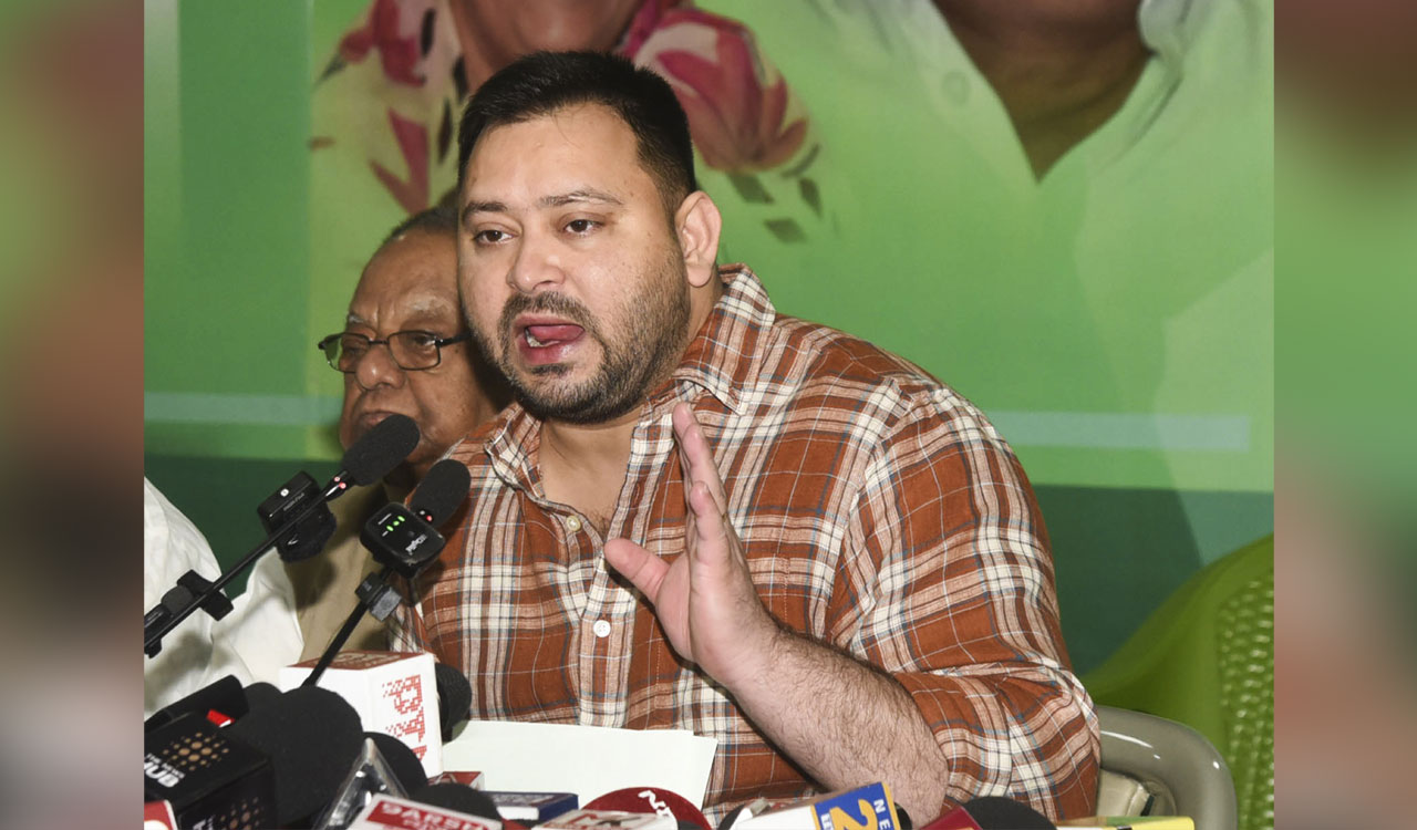 Tejashwi promises allowance hike, pension and insurance for panchayat representatives if INDIA bloc wins Bihar polls
