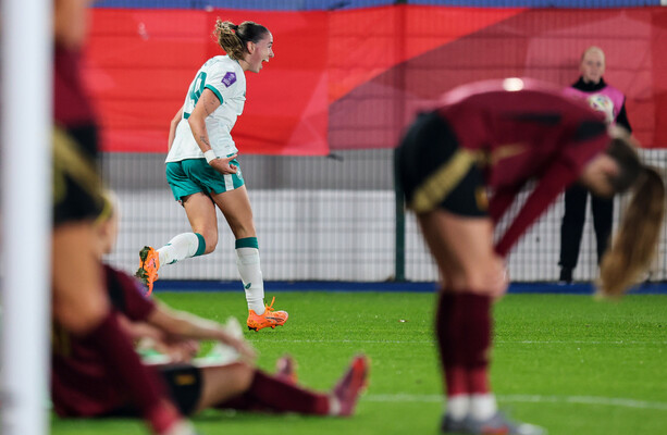 Larkin strikes late as Ireland secure Nations League promotion in Belgium