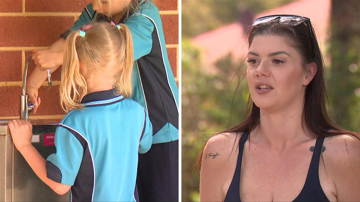 Drinking fountains replaced by bottles at Perth school after water ‘makes kids sick’