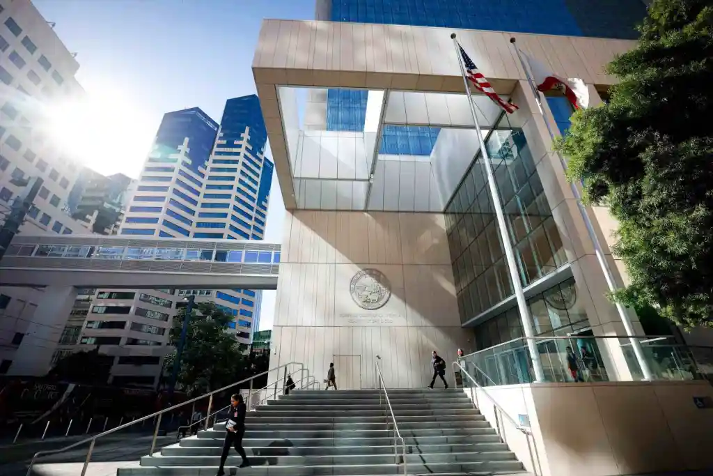 San Diego deputy on trial, accused of injuring restrained man