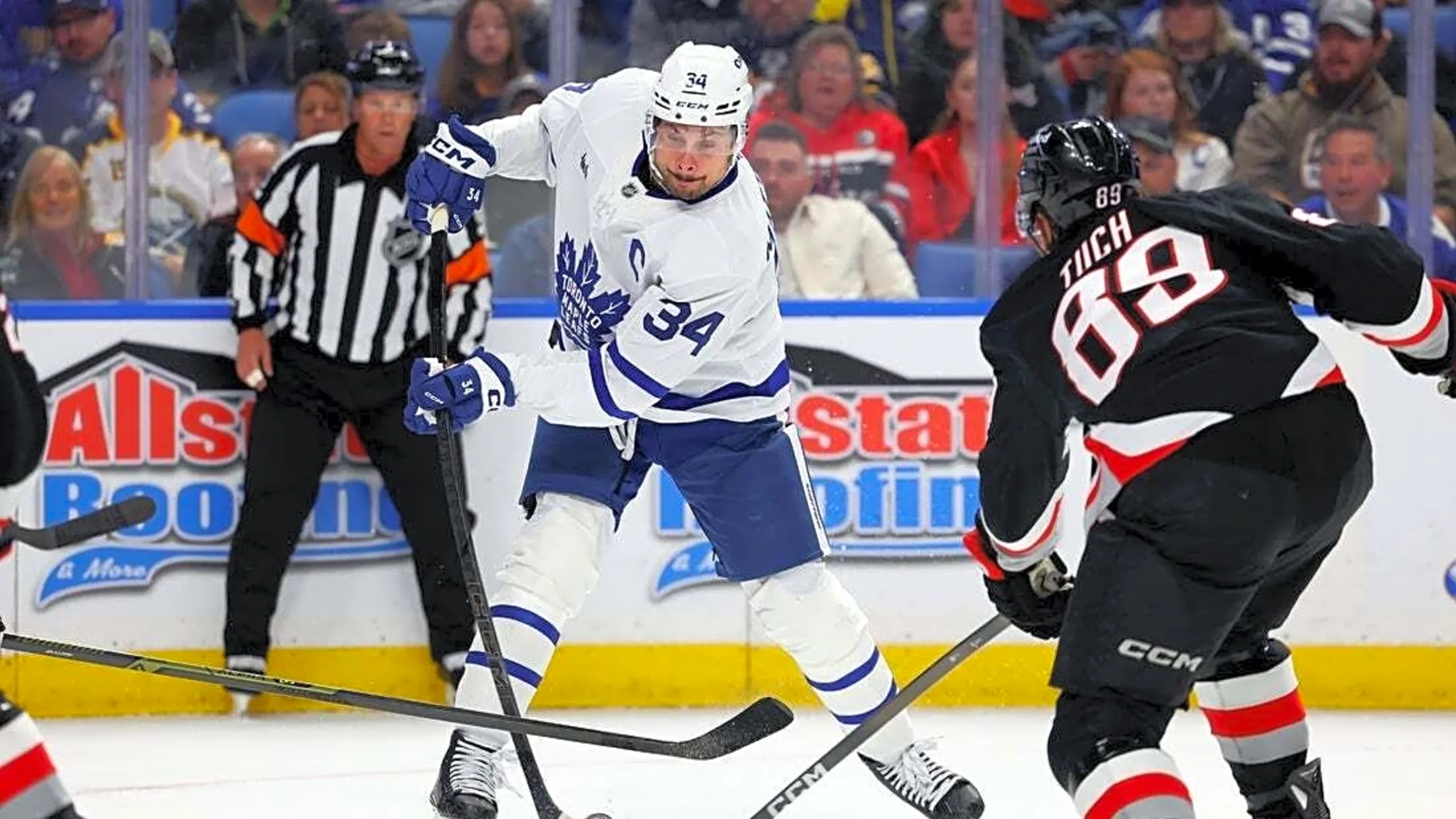 Sabres pursue sweep of home-and-home set vs. Maple Leafs