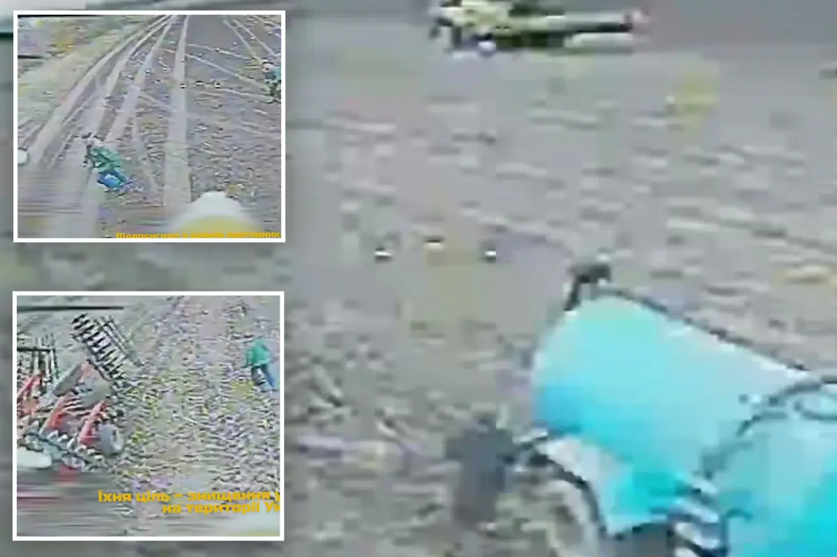 Chilling footage shows Russian drone hunting down Ukrainian farmers in ‘staged safari’: ‘This is another war crime’