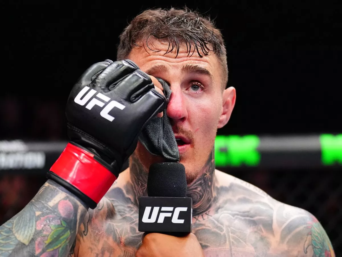 Tom Aspinall referee issued eight-word warning before Ciryl Gane fight