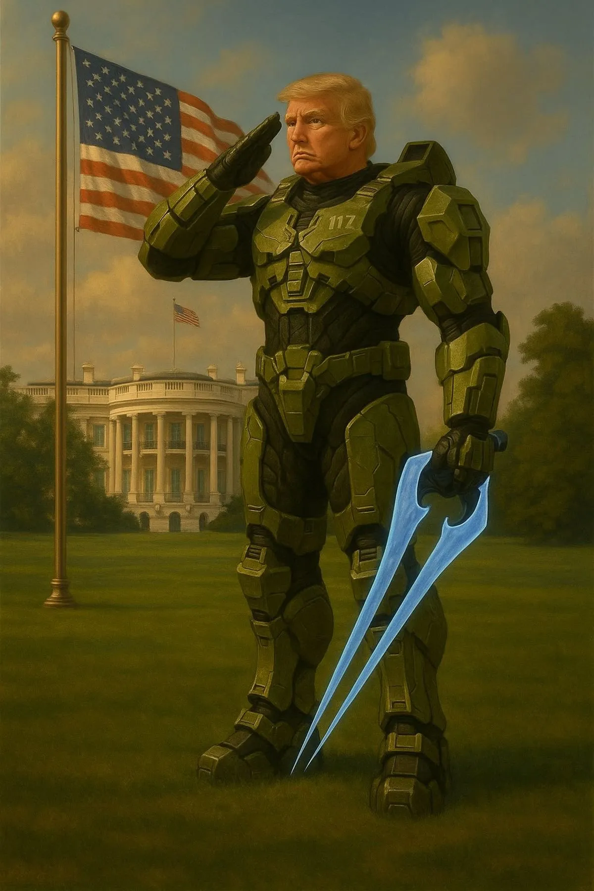 Donald Trump salutes Halo for ending the PS5 vs. Xbox console war