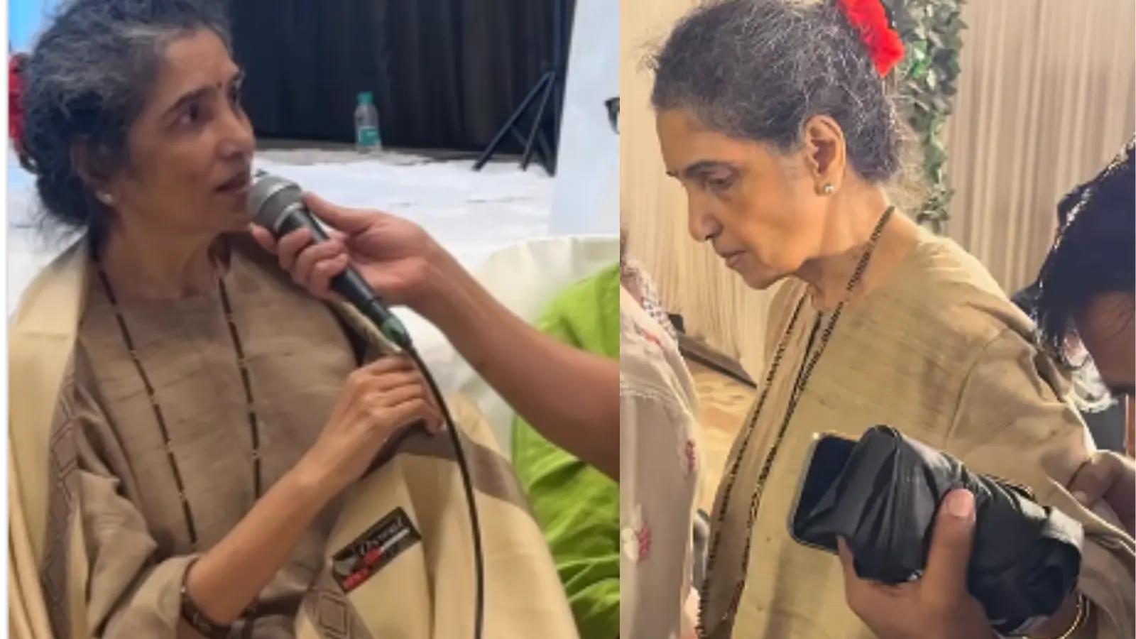 At Satish Shah Prayer Meet, Madhu Shah Sings Tere Mere Sapne With Sonu Nigam