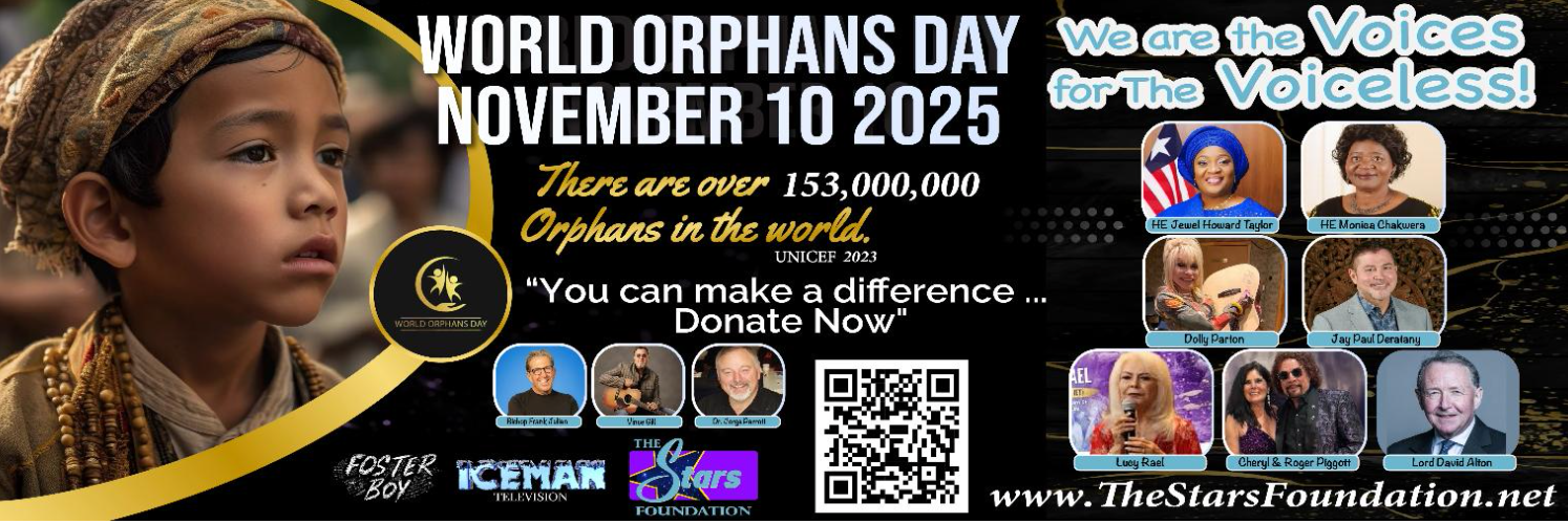 The Stars Foundation launches International Media Campaign with African First Ladies Peace Mission for WORLD ORPHANS DAY