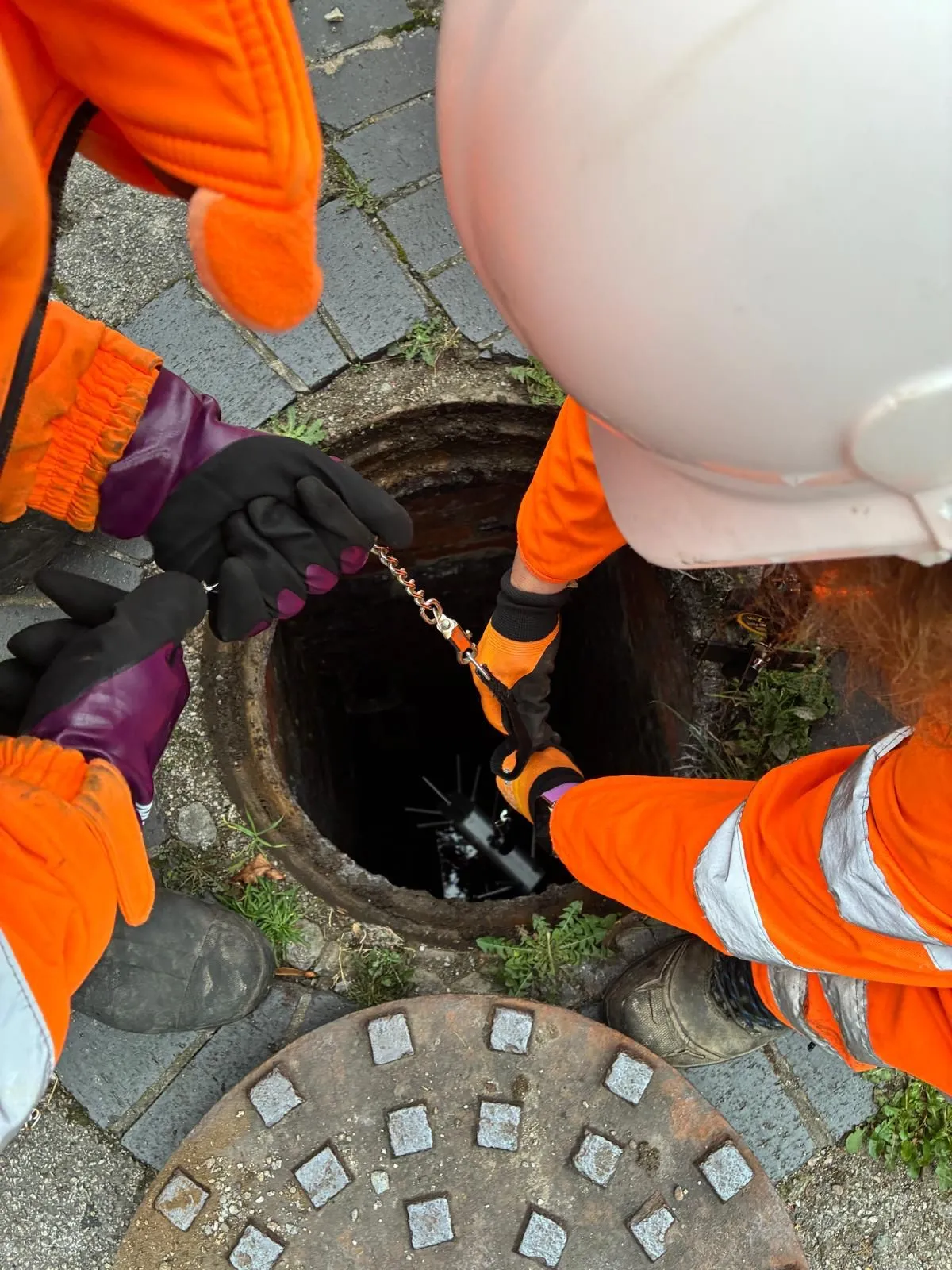 Waste teams hit the streets in Wednesbury to tackle blockages and raise awareness