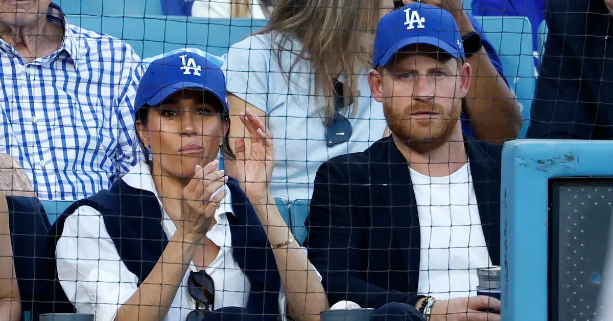 Harry and Meghan Spotted Front Row at World Series