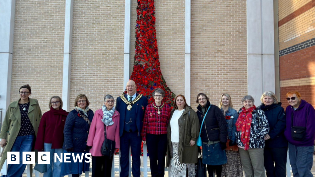 Handcrafted poppy cascade unveiled