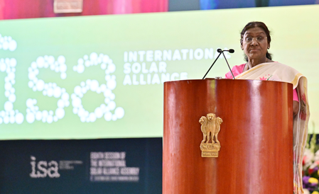 India aims to become global solar energy hub by 2050: President Droupadi Murmu