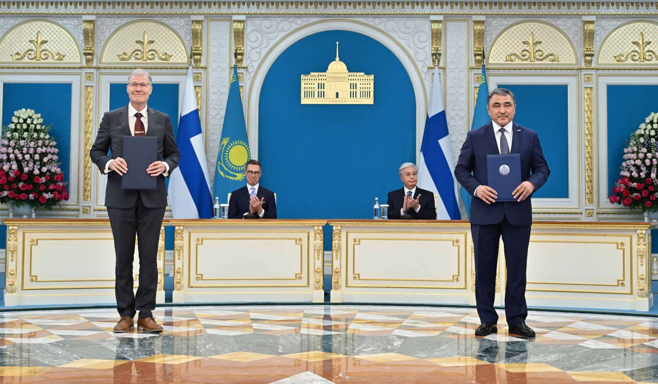 Kazakhstan, Finland agree to co-op in peaceful nuclear energy, oil spill cleanup
