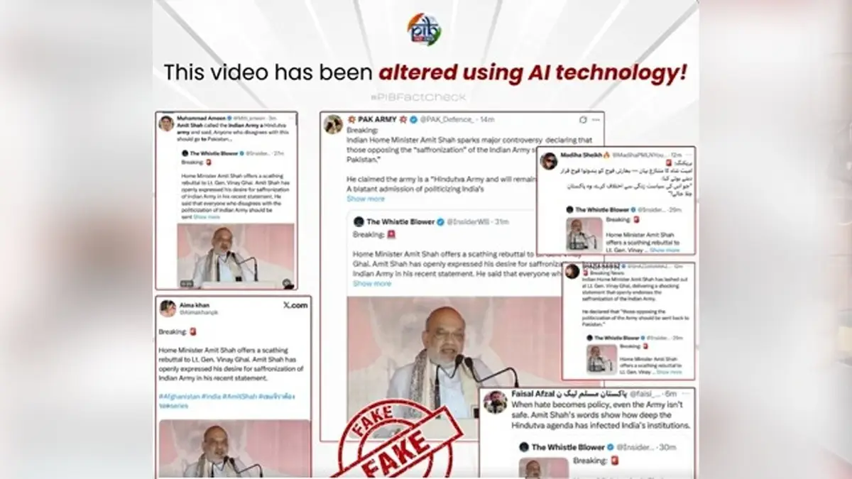 'Fake': India Debunks Pakistan's AI Propaganda Over Doctored Amit Shah Video
