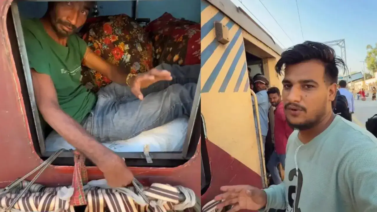 Passenger Converts Train Toilet Into 'Bedroom' Amid Festive Rush, Internet In Disbelief | VIDEO