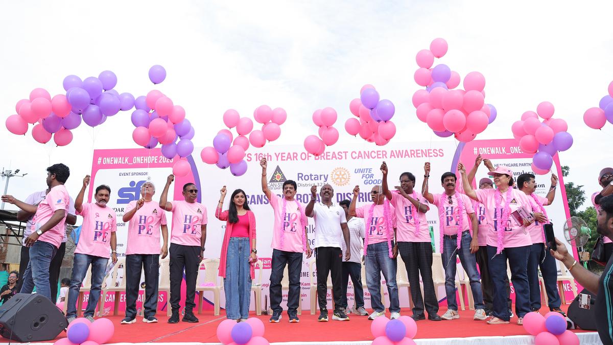 Breast cancer awareness walkathon 2025 organised
