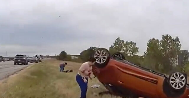WATCH -- 'Heroes': Texas Officers and Citizens Save Baby Ejected from Vehicle During Crash
