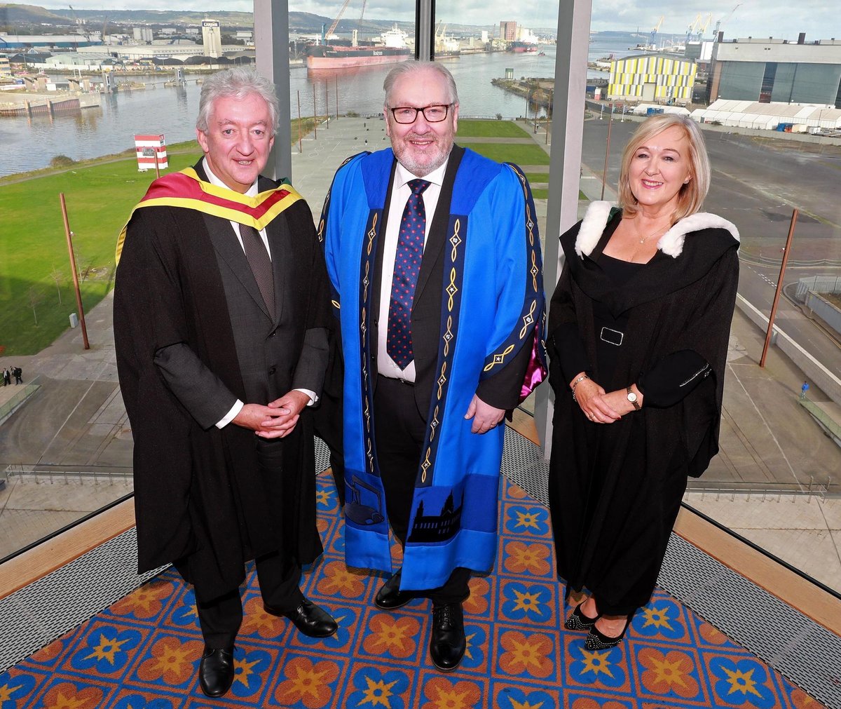 Belfast Met awards prestigious Honorary Fellowships to John McGrillen and Kathleen O'Hare OBE at its annual graduation ceremony