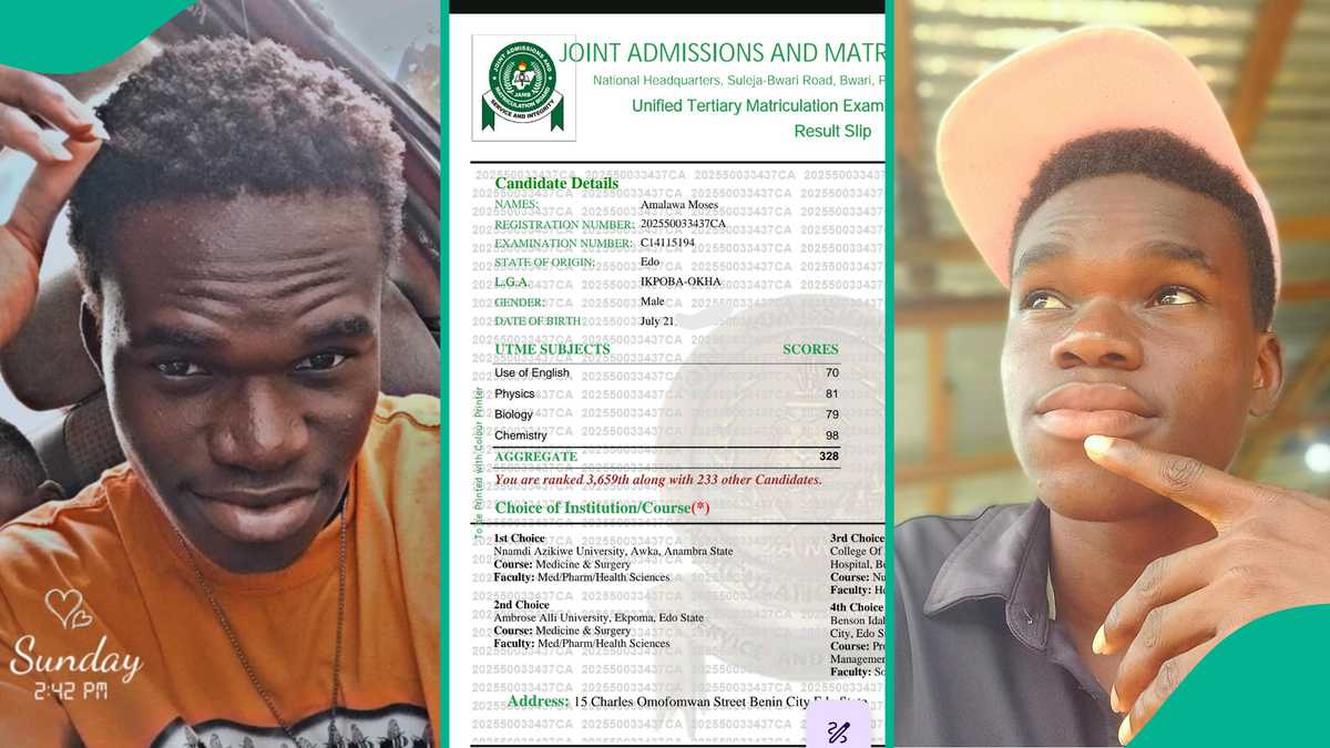 I was kicked: Man who scored 328 in UTME but was offered unexpected course by UNIZIK breaks silence