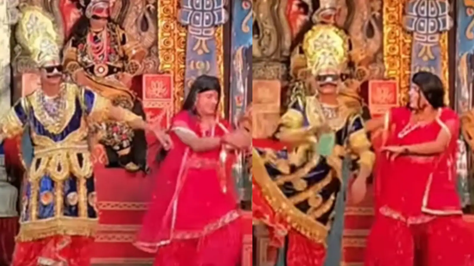 ‘Ravan Bhi Jatt Tha Kya?’: ‘Meghnath’ & ‘Ravan’ Performs Bhangra On Jatt Mauja Karda In Middle Of Ram Leela Scene | Video