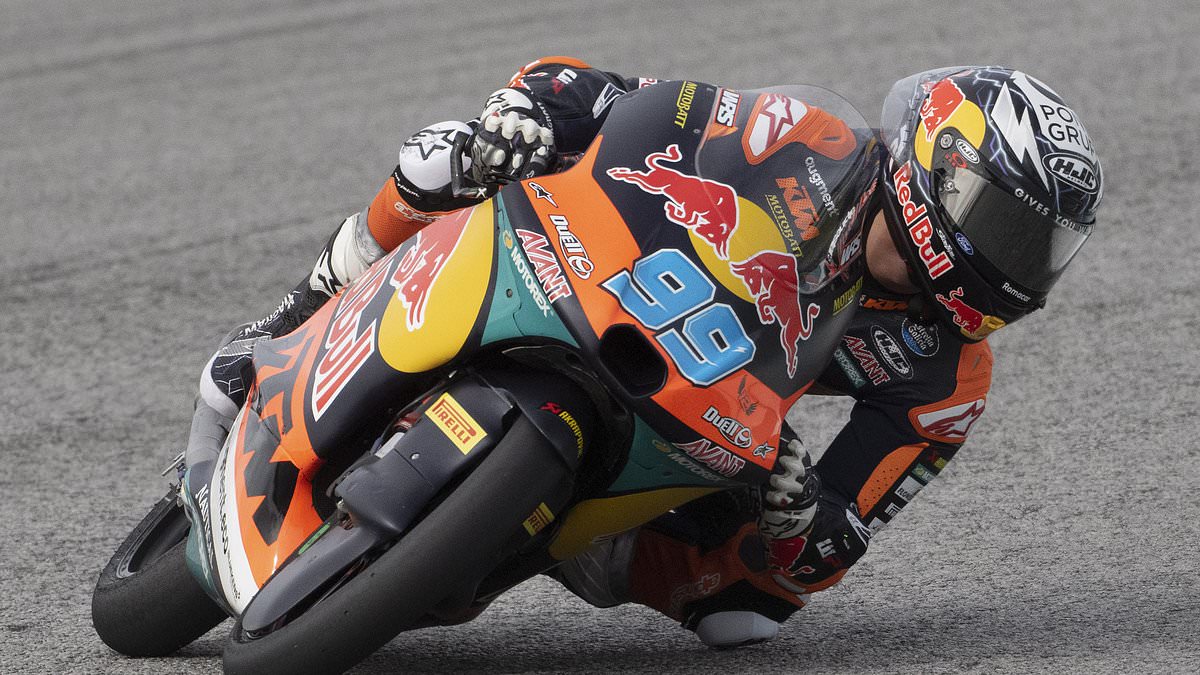 Motorcycle champion's horror crash - before race had even started - sparks helicopter ambulance evacuation