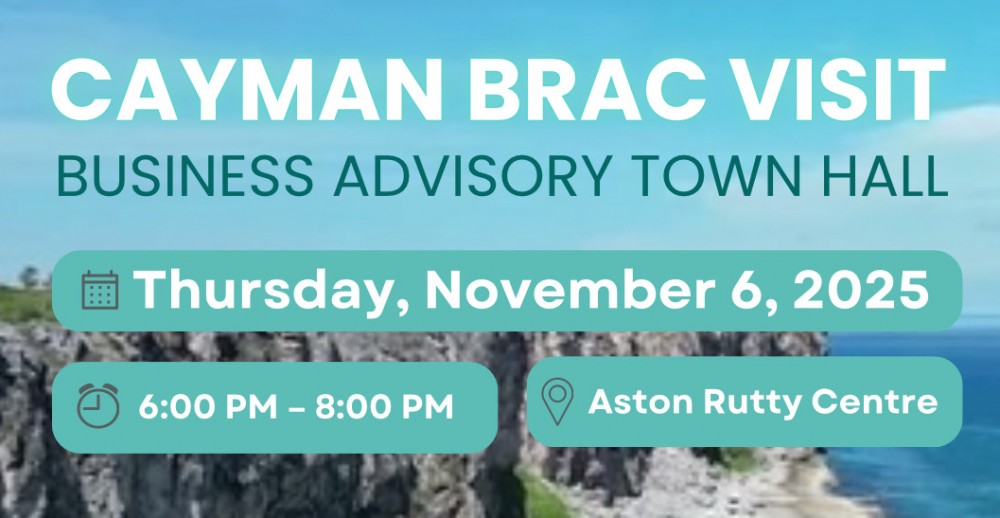 CICBD Hosts Business Advisory Town Hall in Cayman Brac Thu Nov 6