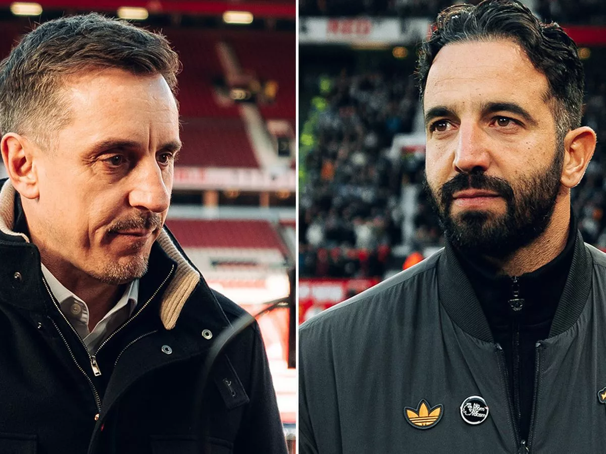 Early Ruben Amorim request pays off as Gary Neville makes big prediction on two Man Utd stars